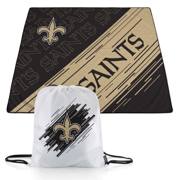 Picnic Time Family Of Brands NFL New Orleans Saints - Impresa Picnic Blanket 819-01-999-206-2 - main