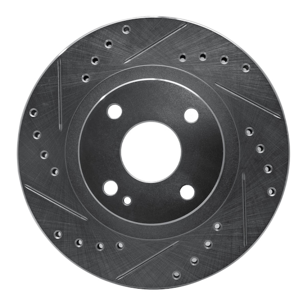 Dynamic Friction Co DFC Brake Rotor - Drilled and Slotted - Silver 631-80034L - main