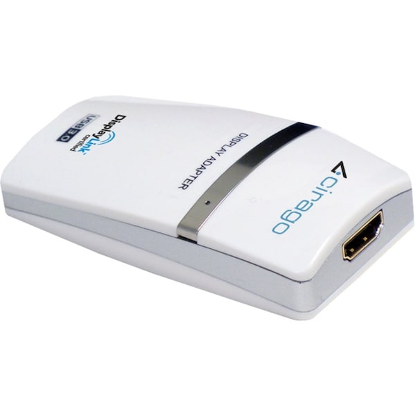 Cirago International CIRAGO UDA3000 Adapter;USB 3.0 to HDMI - DVI Display Adapter;WHT Multi-display setup from USB ports;6 ports UDA3000 - main