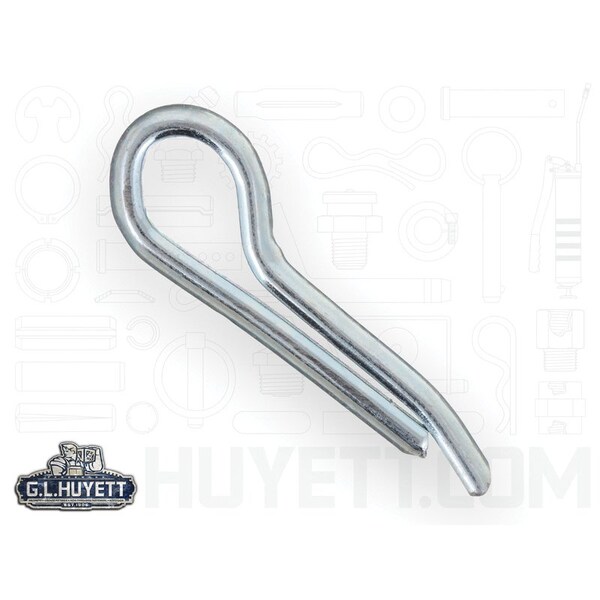 Huyett Hammerlock Cotter Pin, Zinc Plated Carbon Steel, 0.375 in Dia x 1.500 in Effective Length CPHZ-375-1500 - main