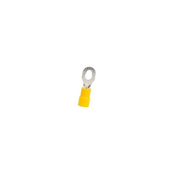 Hillsdale Terminal Ring Terminal, #6, #8, #10 Stud Size, 10 AWG, 600 V, Vinyl Insulated, 1000 PK 50230M - main