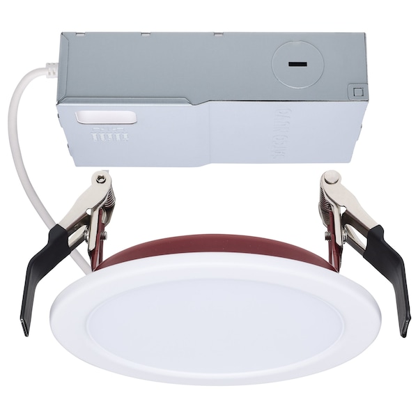 Satco 10W LED Fire Rated 4in Direct Wire Downlight CCT Selectable Round Remote Driver S11864R1 - main