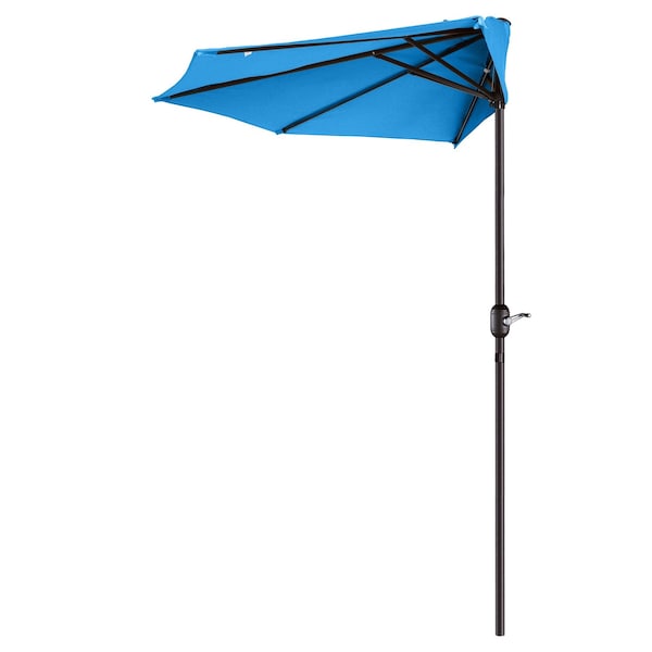 Villacera 9ft Half Umbrella, Blue 83-OUT5460 - main