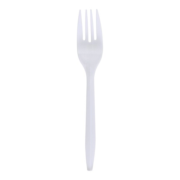 Empress Medium Weight Fork Polypro White Wrapped Dense Pack, 1000PK E178001 - main