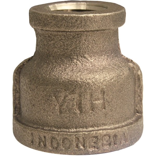 Westlake Pipe & Fittings 1/2'' FPTx1/4'' FPT Red Brass Reducing Bell Coupling 17-9279 - main