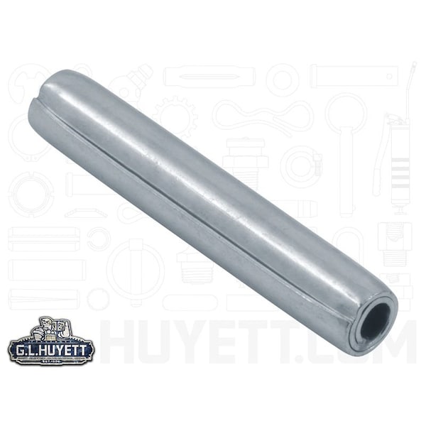 Huyett Coiled Spring Pin, Standard Duty, Zinc Plated High Carbon Steel, 0.250 in Dia x 1.500 in Length SPCZ-250-1500 - main
