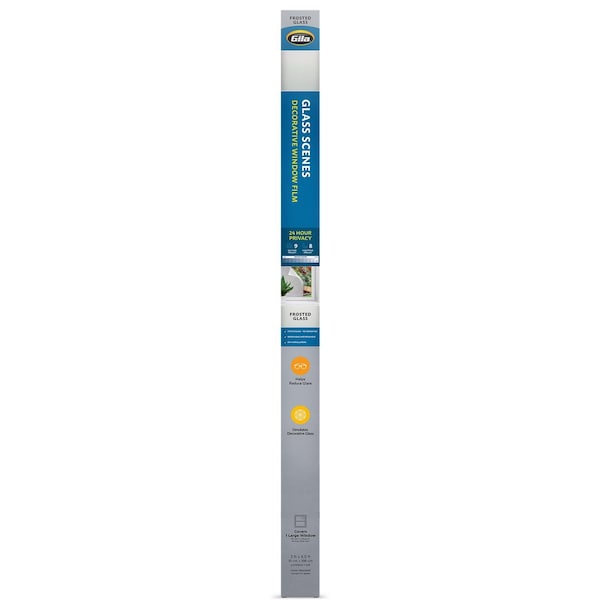 Gila Privacy Control Clear Frosted Glass Indoor Window Film 36 in. W X 78 in. L 50244455 - main