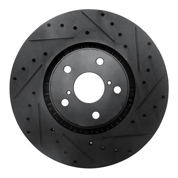 Dynamic Friction Co DFC Brake Rotor - Drilled and Slotted - Black 633-75024D - main