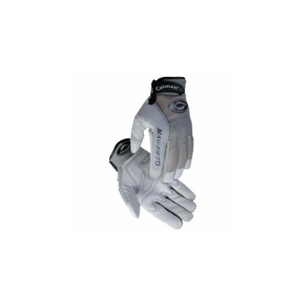 Caiman 2970 Deerskin Padded Palm Knuckle Protection Mechanics Gloves, 2X-Large, Gray 607-2970-XXL - main