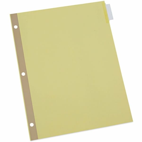 Universal Universal One Extended Insert Indexes, Eight Clear Tabs, Letter, Buff, 24 Sets/Box UNV20891*** - main