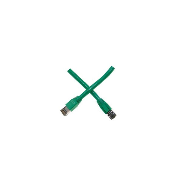 Cable Wholesale Cat8 Green S/FTP Ethernet Patch Cable, Molded Boot, 40Gbps - 2000MHz, 4-Pair 24AWG Copper, RJ45 13X8-55125 - main