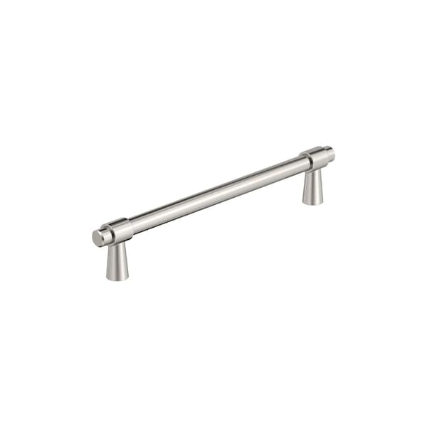 Amerock Destine 6-5/16 inch 160mm Center-to-Center Polished Nickel Cabinet Pull BP36860PN - main