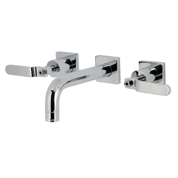 Kingston Brass Double-Handle Wall Mount Bathroom Faucet, Polished Chrome KS6121KL - main
