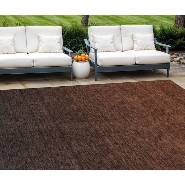 Homeroots 10' X 14' Orange And Charcoal Abstract Washable Indoor Outdoor Area Rug 588971 - main