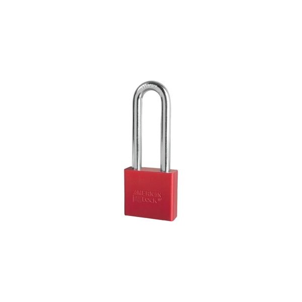 Master Lock Co Padlock 3in Shackle Aluminum Red A1307KD RED - main