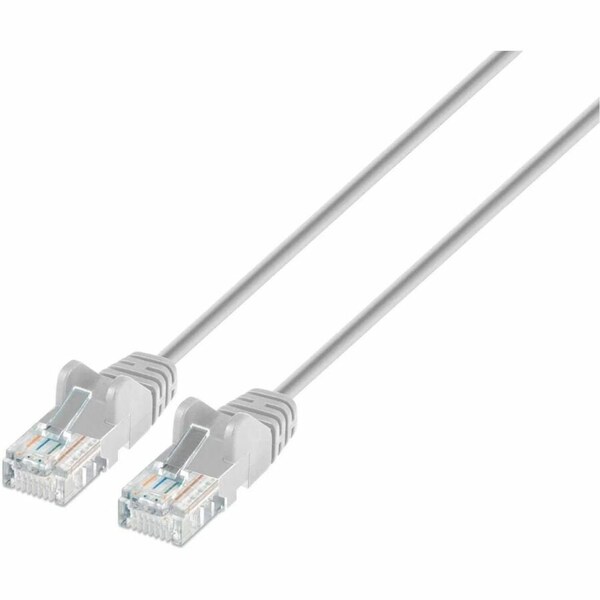 Intellinet Network Solutions CAT6 U/UTP SLIM NETWORK PATCH CABLE, 14 FT., GRAY 751629 - main