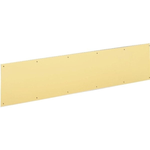 Schlage Kick Plate, 34 in L, 8 in W, Brass, Anodized Brass SC8400B3-8X34 - main