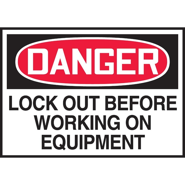 Accuform LockoutTagout Safety Label LLKT295XVE - main