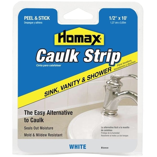 Homax Caulking Strip, White, 120 deg F 34038 - main