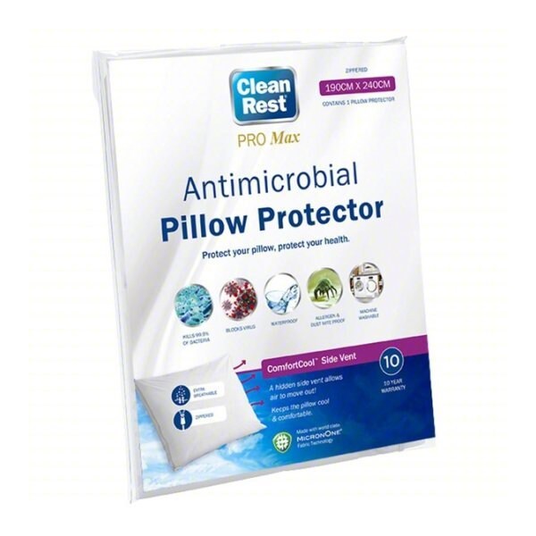 Cleanrest Pillow Protector, 26 in L, White 845168015530 - main