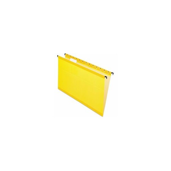 Pendaflex Hanging File Folders, Yellow, 8.5in H, 20PK PFX615315YEL - main
