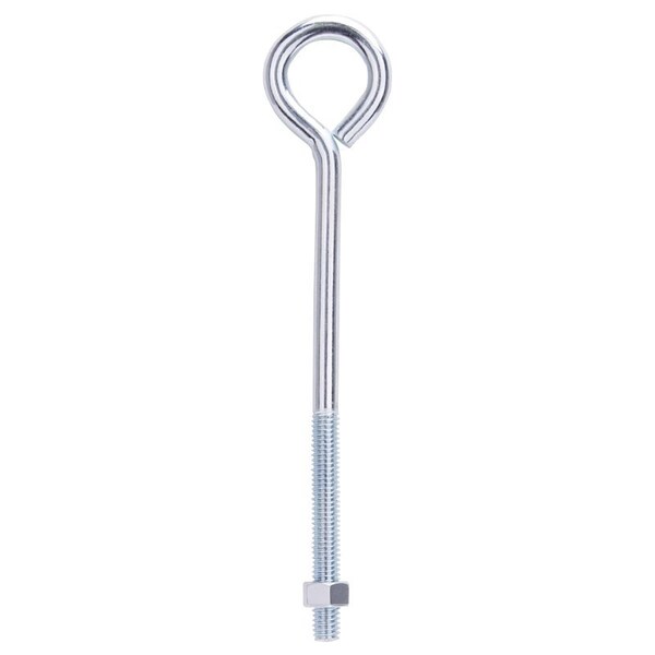 Prosource Eye Bolt, 9.6 mm Thread, Machine Thread, 3 in L Thread, 1-5/8 in Dia Eye, 285 lb Working Load, Steel LR285 - main
