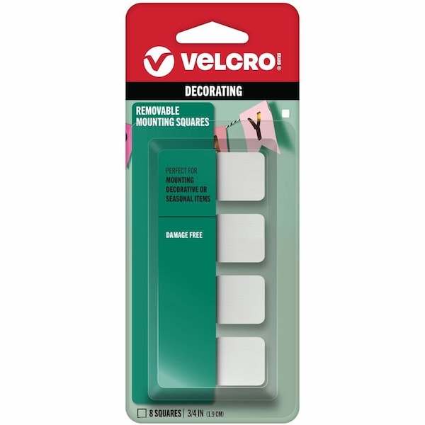 Velcro Brand 8CT 34 MNT Squares 95190 - main