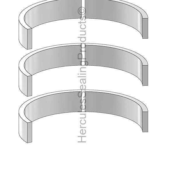 Commercial Hydraulics Aftermarket Parts CM-NYB57, 4.750 - 6-.750 Gland Bearings, COMMERCIAL KITS CM-NYB57 - main