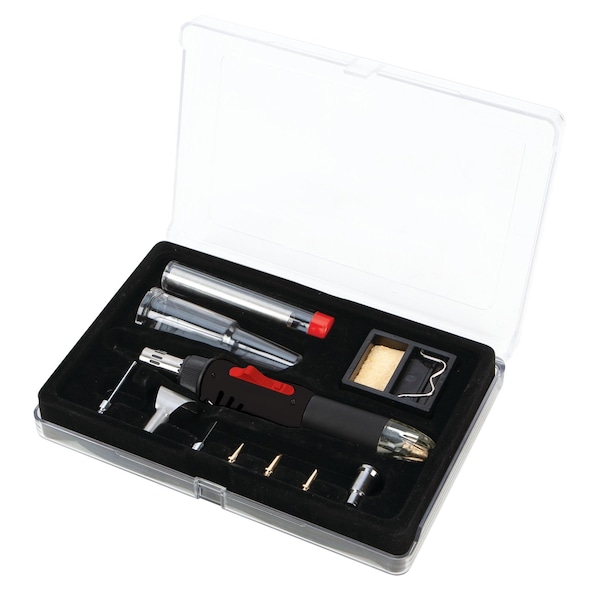 Performance Tool 3-in-1 Refillable Solder Iron, Butane Torch, Heat Gun, 8 Tips W2081 - main