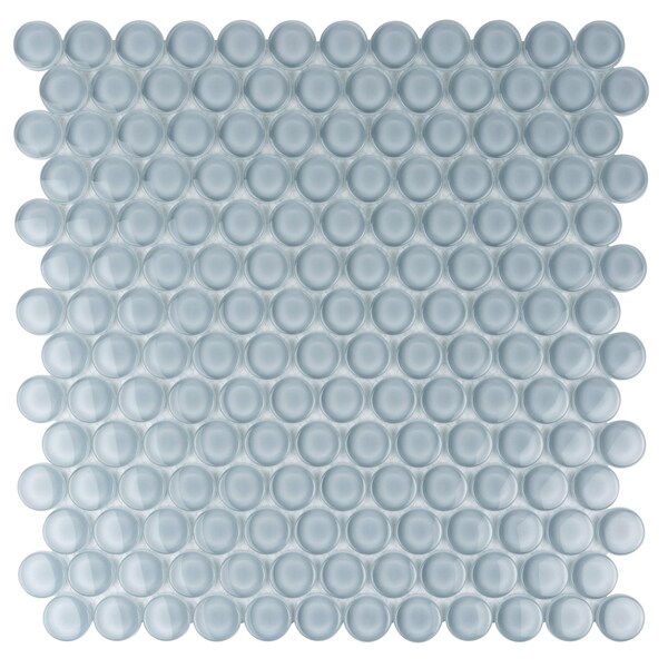 Apollo Tile Gray 12 in x 12 in Glass Glossy Floor and Wall Mosaic Tile 5 sqft/case, 5PK APLPN88092A - main