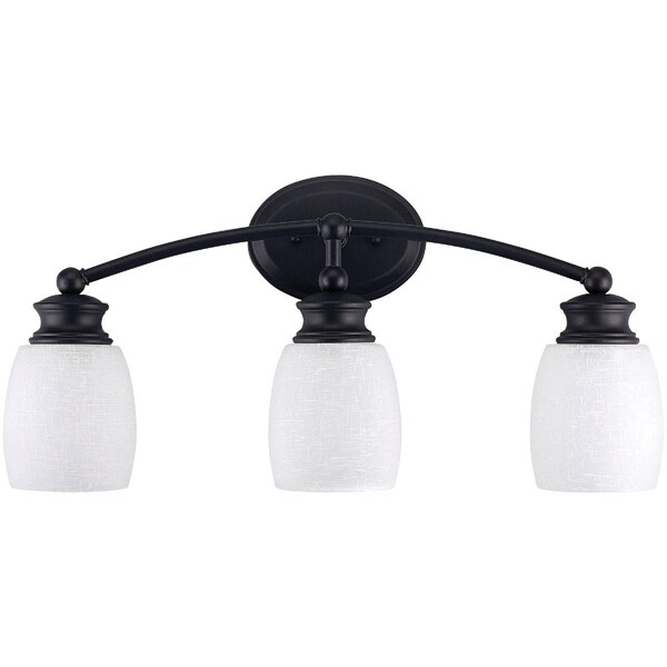 Home Impressions Palms 3-Bulb Oil Rubbed Bronze Vanity Bath Light Bar IVL257A03ORB - main