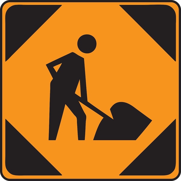 Accuform TEMPORARY CONDITION SIGN 36 in X 36 in FRC204HP - main