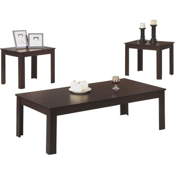 Monarch Specialties Dining Table - 36"X 60" / Grey / Black Metal I 7842P - main