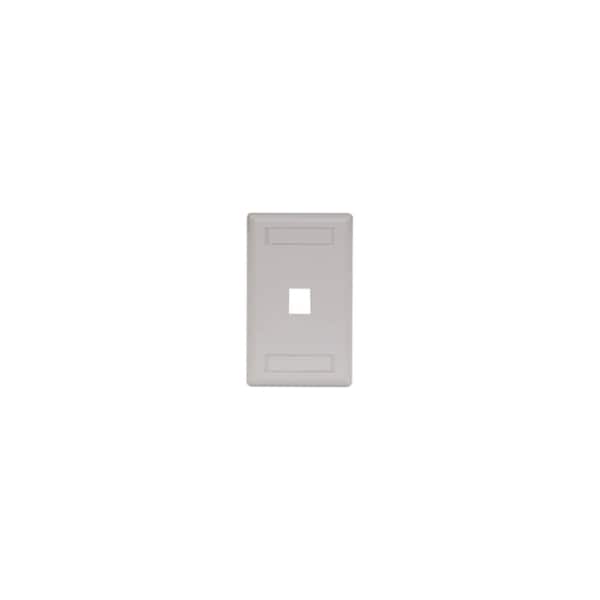 Hubbell Premise Wiring Hubbell 1-Socket IFP11OW Faceplate - 1 x Socket(s) - 1-gang - Office White IFP11OW - main