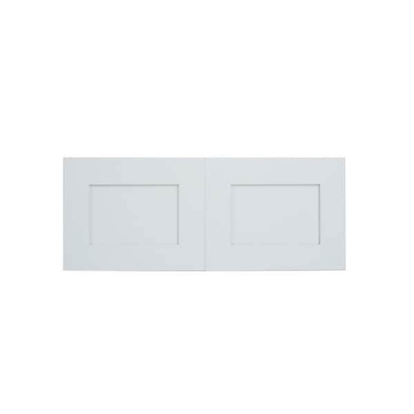 Cambridge Everest 30 in. W x 12 in. D x 12 in. H Ready to Assemble Shaker Wall Bridge Kitchen Cabinet in White SA-W3012-SW-KIT - main