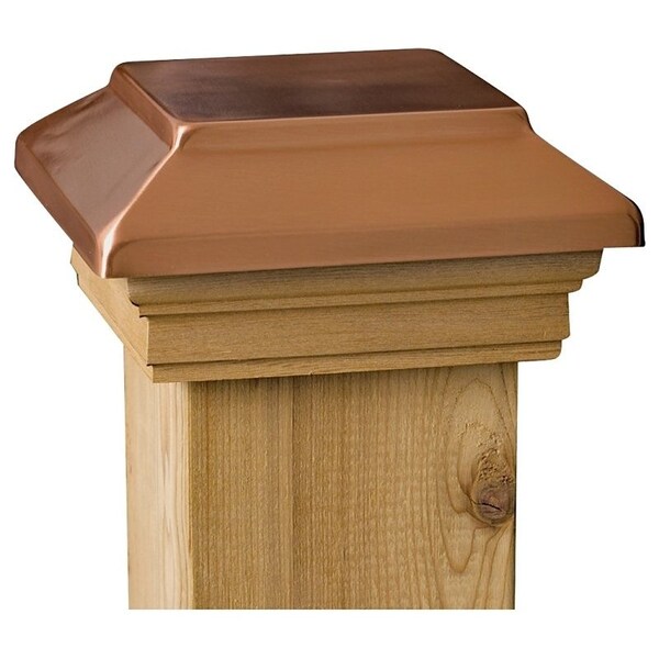 Maine Ornamental 72302 Post Cap, 3-1/2 x 3-1/2 in Post/Joist, Plateau Top, 4 in L, 4 in W 72302 - main