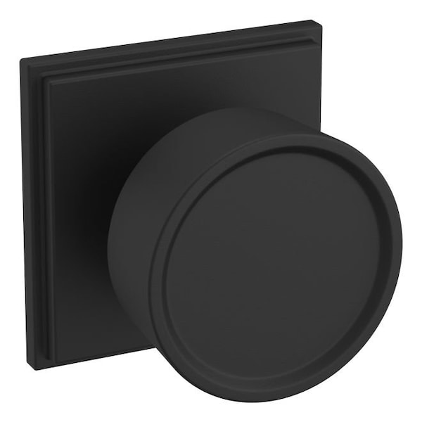 Baldwin Residential Door Knobs Half Dummy Reversible Satin Black K008190IDM - main