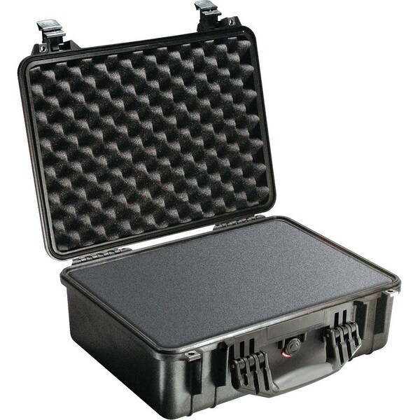 Pelican Products Pelican 1520 Watertight Medium Case With Foam 19-3/4" x 15-3/4" x 7-7/16", Black 1520-000-110 - main