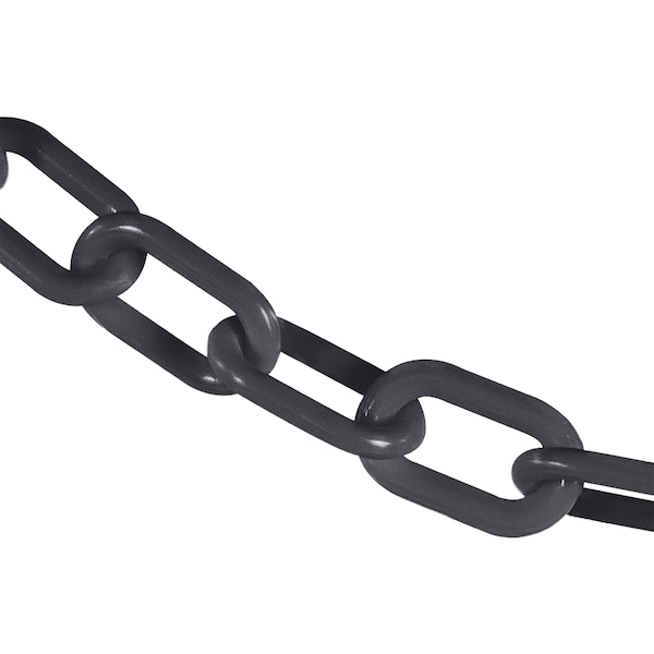 Mr. Chain 2" x 100' Slate Gray Heavy Duty Plastic Safety Chain 51057-100 - main