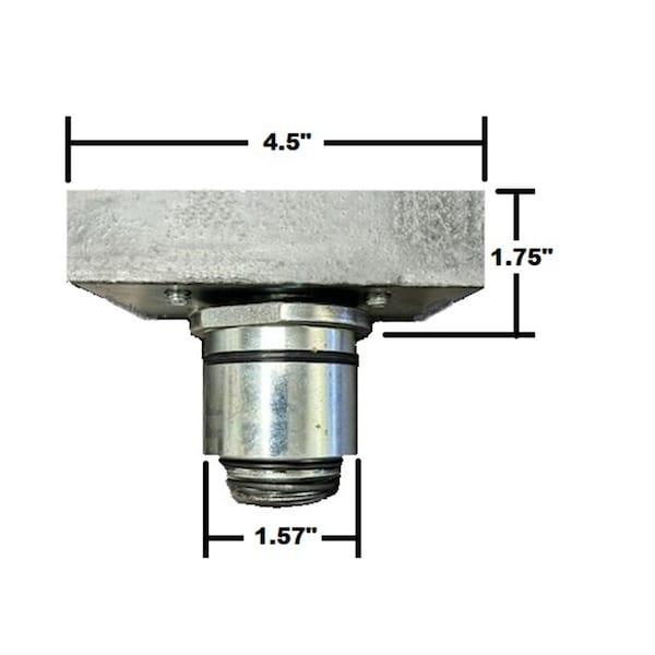 Atlas Automotive Equipment Slotted Rubber Adjustable Adapter, 1.57 In. Peg ATTDP-Z23G313000 - main