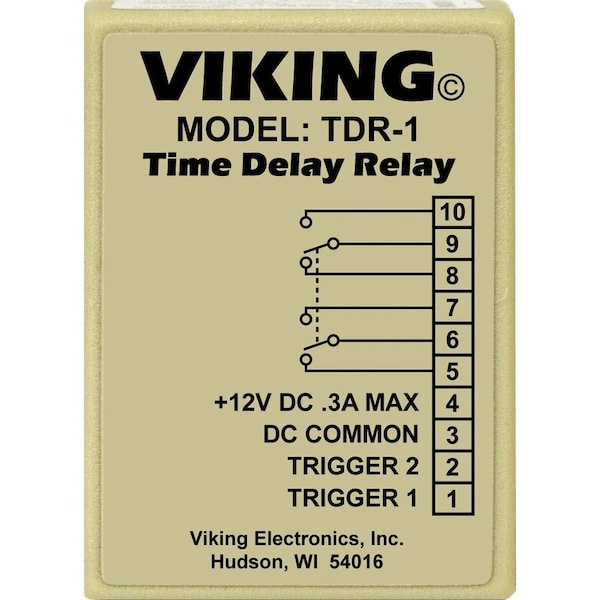 Viking Electronics Time Delay Relay TDR-1 - main
