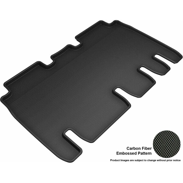 3D Maxpider Tesla Model X 5 to Seats F3 Floor Liner for 2016 to 2019 Kagu R2 - Black L1TL01121509 - main