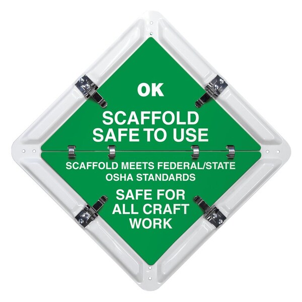 Ident-O-Flip SCAFFOLD Sign, 3 pages FC1001WH - main