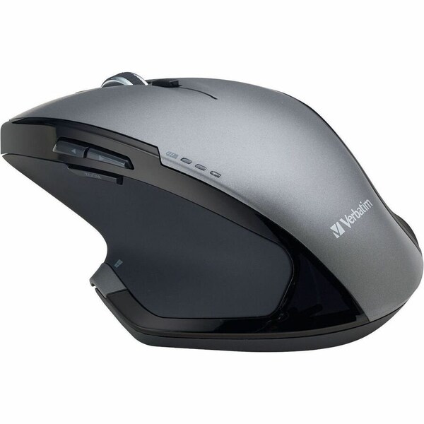 Verbatim Wireless 8-Button Deluxe Blue LED Mouse (Graphite) 98622 - main