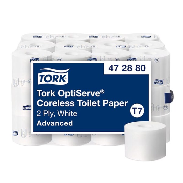 Tork OptiServe Corless Toilet Paper, 2-Ply, White, 36PK 472880 - main