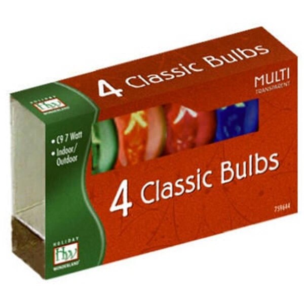 Noma Inliten 1095A88 Multi Transparent Replacement Bulb, 4PK 759644 - main