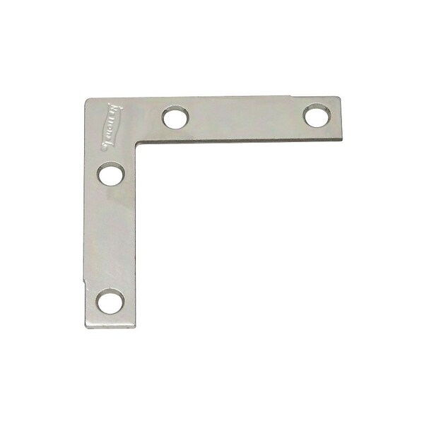 National Hardware V117 Series Corner Brace, 2-1/2 in L, 1/2 in W, 2-1/2 in H, Steel, Zinc, 4PK N113-928 - main
