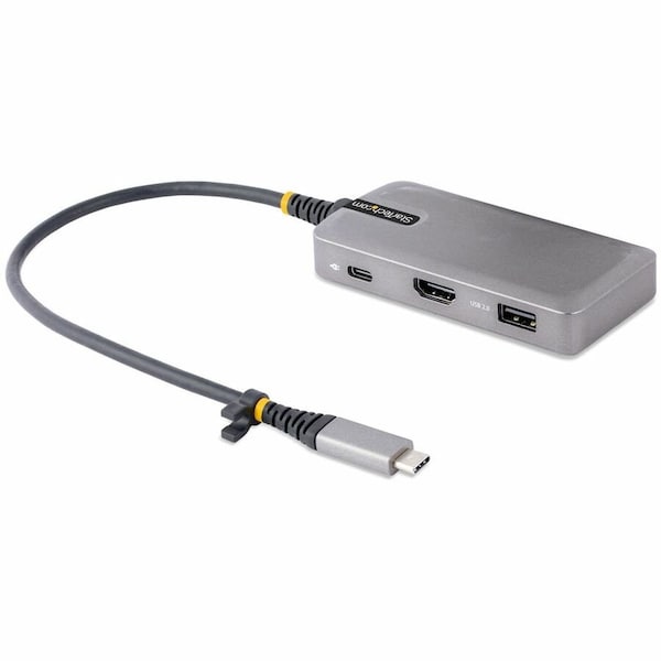 Startech.Com USB C MULTIPORT ADAPTER W/4K60HZ HDMI 2.0B HDR10 VIA DP 1.4 ALT MODE, 3X USB HUB 104B-USBC-MULTIPORT - main