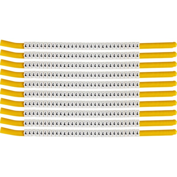 Brady ClipSleeve Wire Markers Size 18 Nylon 10 AWG - 8 AWG, 4 Pack of 300 Each, 300PK SCN18-4 - main