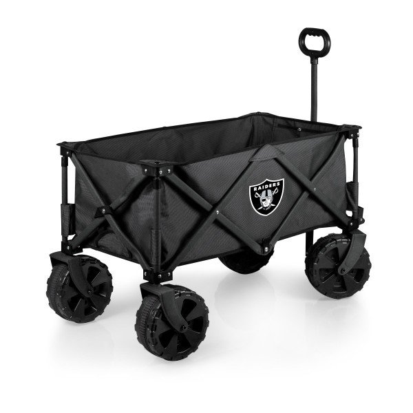 Picnic Time Family Of Brands NFL Las Vegas Raiders - Adventure Wagon Elite All-Terrain Portable Utility Wagon 741-85-679-234-2 - main
